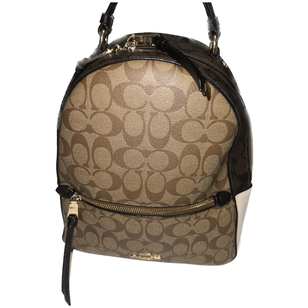 Coach Jordyn Backpack Khaki-Tan/Black